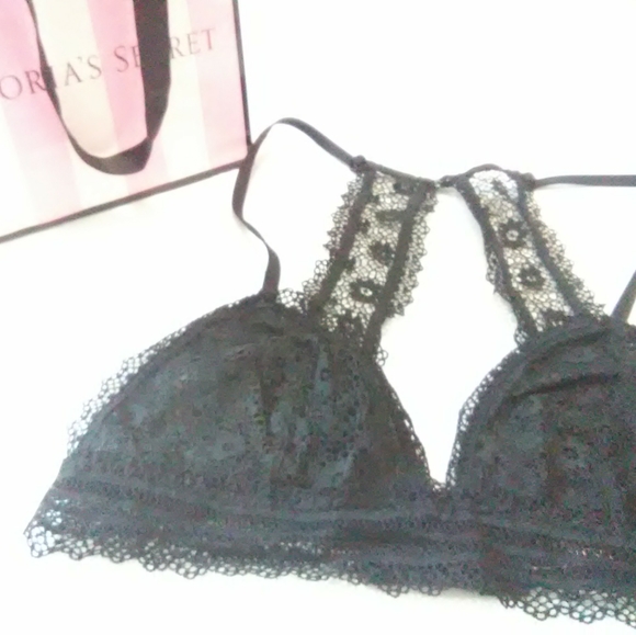 VS Black Lace Bralette Small NWOT - Picture 5 of 6